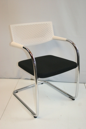 Bezoekersstoel Vitra Visavis Zwart-Wit