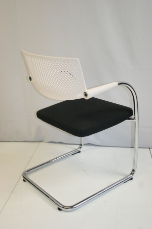 Bezoekersstoel Vitra Visavis Zwart-Wit (2e hands))