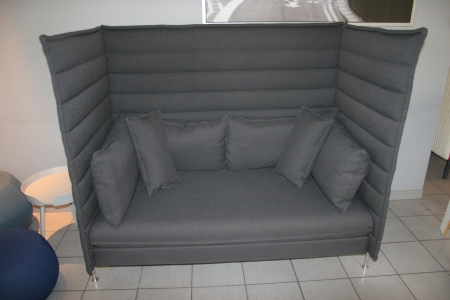 Vitra Alcove 2 seater Antraciet