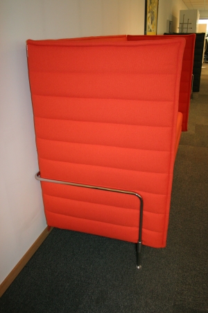 Vitra Alcove 3 seater Rood-Oranje