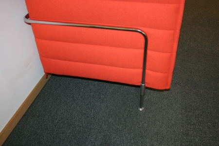 Vitra Alcove 3 seater Rood-Oranje