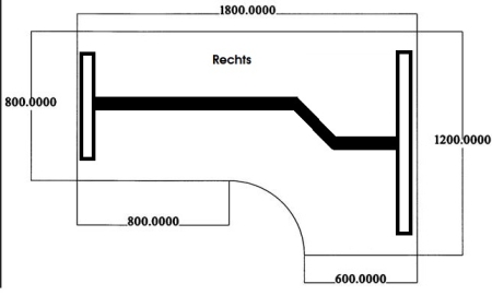 Zit/sta Wing Premium elektrisch 180x120 cm