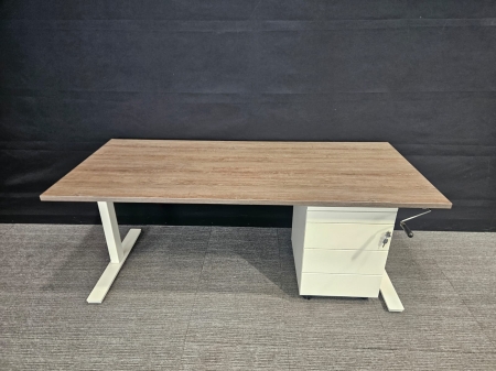 Slinger verstelbaar zit/sta bureau Ergonice refurbished