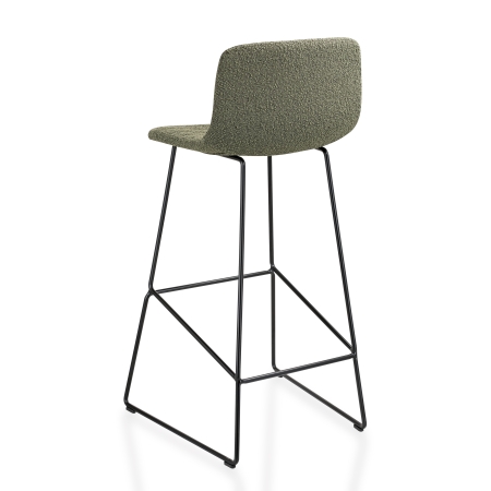 Barstool 609T in bouclé stoffering