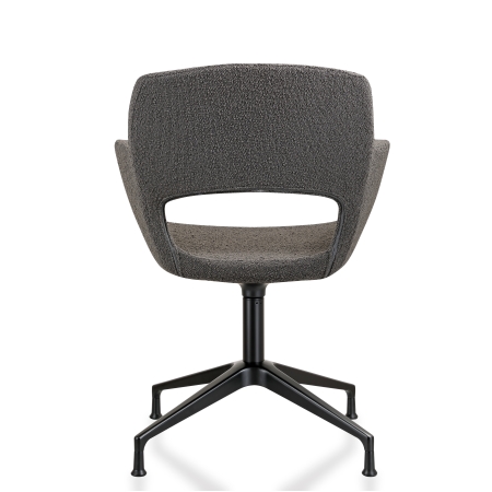 Vergaderstoel in bouclé stoffering