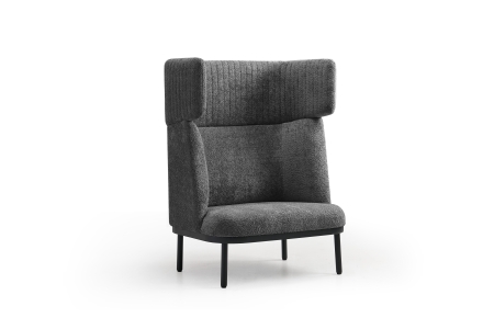 Akoestische loungebank 1-zits met tafeloptie