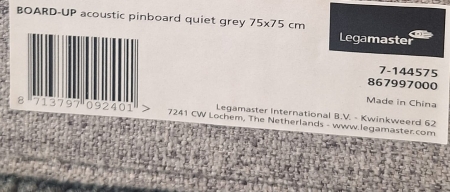 Akoestische wandpanelen Legamaster Board Up