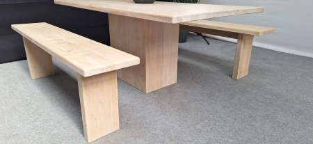 Kantine set in lichte Eik (2e hands)