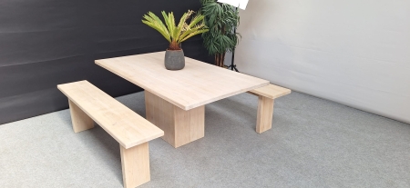 Kantine set in lichte Eik (2e hands)