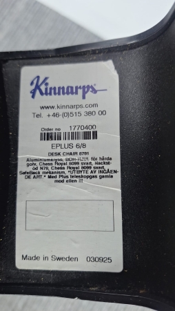 Ergonomische bureaustoel Kinnarps PLUS(6) full option