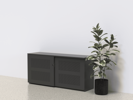 Akoestische schuifdeurkast 82 cm hoog (2 OH)