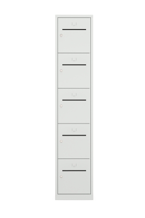 5 deurs lockerkast (195x40x50 cm)