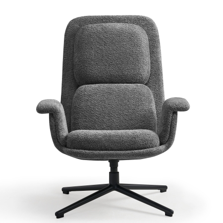 Gestoffeerde bijzetstoel met armleuningen