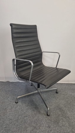 VITRA ALU CHAIR EA 112 en cuir (2ème main)