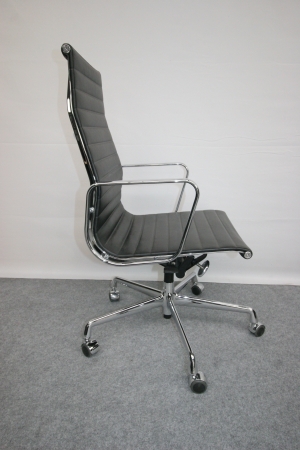 VITRA ALU CHAIR EA 119 in leder (NIEUW)