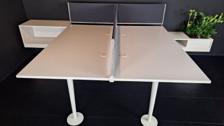Hoekworkbench Vitra voor 2 personen (2e hands)