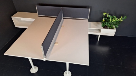 Hoekworkbench Vitra voor 2 personen (2e hands)