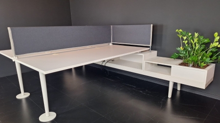 Hoekworkbench Vitra voor 2 personen (2e hands)