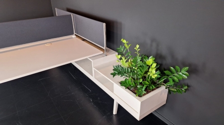 Hoekworkbench Vitra voor 2 personen (2e hands)