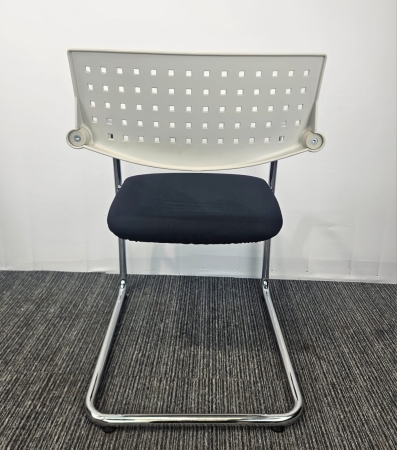 Bezoekersstoel Vitra Visavis Zwart-Wit (2e hands))