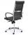 Design bureaustoel 1202, hoge rug in zwart PU 14248