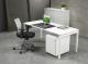 Vrijstaande bureautafel 4Q 600 x 800 mm