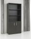 Half open houten kast Direct-it 200x90x42 antraciet