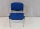 Bezoekersstoel ISO Blauw/Zwart