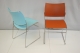 Design draadstoel Casala Curvy Oranje (2e hands)
