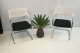 Bezoekersstoel Vitra Visavis Zwart-Wit (2e hands))