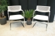 Bezoekersstoel Vitra Visavis Wit leder