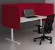 Bureauscherm Wolvilt 53cm hoog,180cm breed