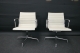 VITRA ALU CHAIR EA 108 in leder