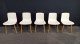 5 x design bezoekersstoel Vitra HAL R Wood